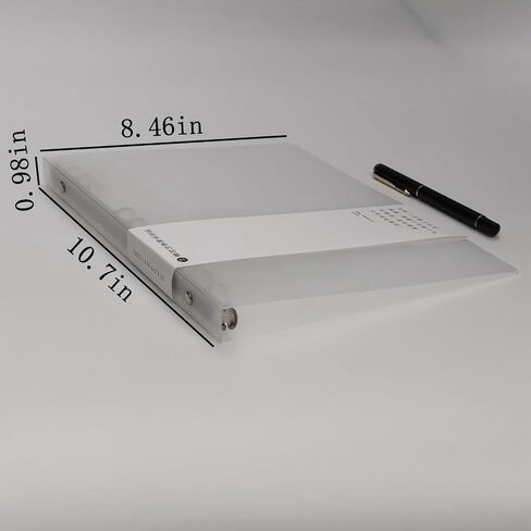 3 Pack A5 A6 B5 Round Ring Binder Cover 6-Ring 9-Ring PVC Binder Covers Refillable Notebook Loose Leaf Binder Protector (Inner Paper Not Included) (A6 White Black Coffee 3 Pack) in Saudi Arabia