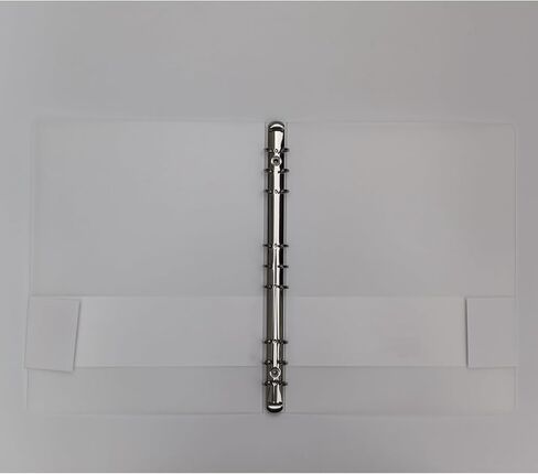3 Pack A5 A6 B5 Round Ring Binder Cover 6-Ring 9-Ring PVC Binder Covers Refillable Notebook Loose Leaf Binder Protector (Inner Paper Not Included) (A6 White Black Coffee 3 Pack) in Saudi Arabia