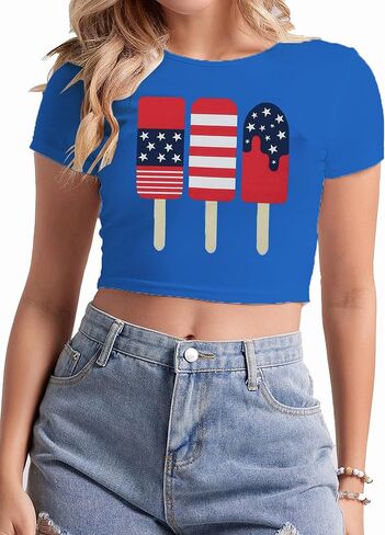 Women St Patricks Day Crop Tee Tops Leaf Clover Shamrock Shirts in Saudi Arabia