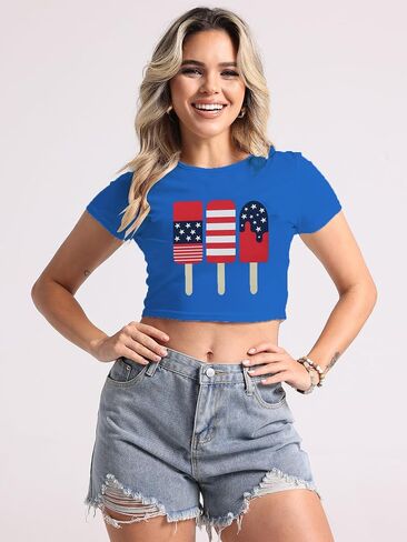 Women St Patricks Day Crop Tee Tops Leaf Clover Shamrock Shirts in Saudi Arabia