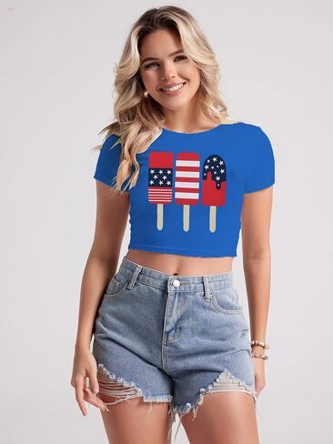 Women St Patricks Day Crop Tee Tops Leaf Clover Shamrock Shirts in Saudi Arabia