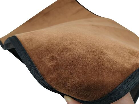Wanty Velvet Sofa Couch Chair Armrest Soft Caddy Organizer Holder for Remote Control, Cell Phone, Book, Pencil (Brown) in Saudi Arabia