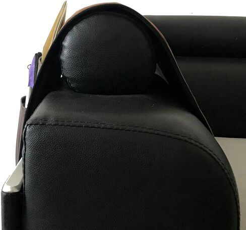 Wanty Velvet Sofa Couch Chair Armrest Soft Caddy Organizer Holder for Remote Control, Cell Phone, Book, Pencil (Brown) in Saudi Arabia