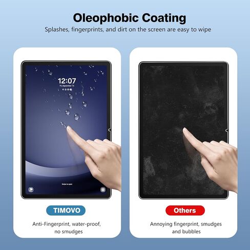 TiMOVO 2 Pack Screen Protector for Samsung Galaxy Tab A9 Plus 2023, Tempered Glass Screen for Samsung Galaxy Tab A9+ 11 Inch, No-Bubbles, Anti-Scratch, Easy to install in Saudi Arabia