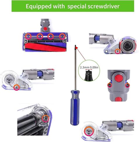 Trigger Switch Button Replacement for Dyson V10 V11 SV12 SV14 - Red ABS Switch Button, Durable Vacuum Cleaner Parts, Easy to Install in Kuwait