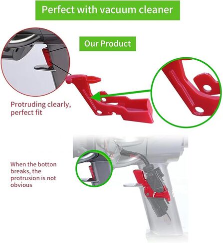 Trigger Switch Button Replacement for Dyson V10 V11 SV12 SV14 - Red ABS Switch Button, Durable Vacuum Cleaner Parts, Easy to Install in Kuwait