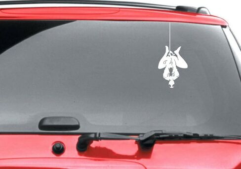 HVD-Hanging Spiderman Car Window Vinyl Sticker in Saudi Arabia