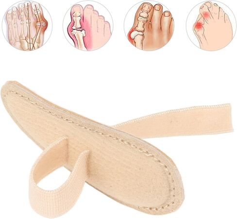 Yinhing Hammer Toe Cushion, Bunion Support Pads, Adjustable Toe Straighteners for Curled Toes, Buttress Pad for Foot Correction (Right Foot) in Kuwait