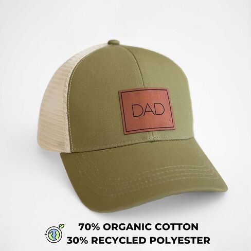 قبعة Inkopious Dad Trucker Hat من الجلد النباتي هدية لعيد الأب in Kuwait
