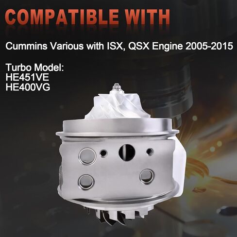 HE400VG HE451VE 𝐔𝐩𝐠𝐫𝐚𝐝𝐞𝐝 خرطوشة حبر توربو CHRA متوافقة مع Cummins ISX QSX 2005-2015 استبدال 14031978-101 2882111RX 3781362 3798514 5357368RX 3795157 63117466512 in Kuwait