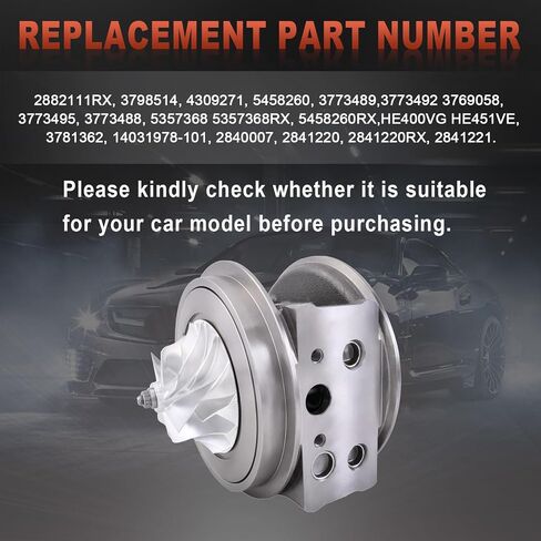 HE400VG HE451VE 𝐔𝐩𝐠𝐫𝐚𝐝𝐞𝐝 خرطوشة حبر توربو CHRA متوافقة مع Cummins ISX QSX 2005-2015 استبدال 14031978-101 2882111RX 3781362 3798514 5357368RX 3795157 63117466512 in Kuwait