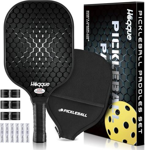 Lightweight Fiberglasses Pickleball Paddles Sets with Overgrips, Lead Tapes, Pickleball Balls in Saudi Arabia