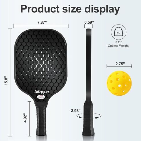 Lightweight Fiberglasses Pickleball Paddles Sets with Overgrips, Lead Tapes, Pickleball Balls in Saudi Arabia