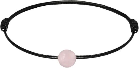 Luck Strings Gemstone Bead Wax Cord Bracelet for Men Women Unisex - Lapis Lazuli Carnelian Tigers Eye Black Tourmaline Rose Quartz Clear Quartz Amethyst Aventurine Beaded Bracelets in Saudi Arabia