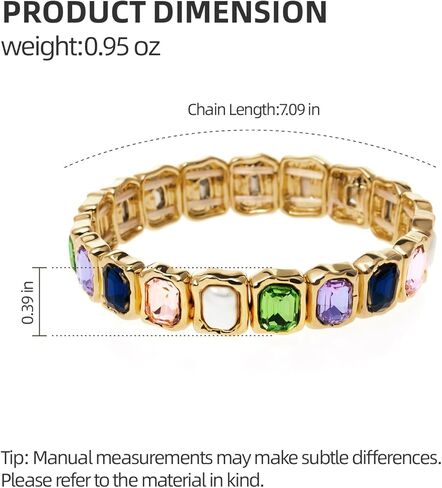 سوار مطاطي من اللؤلؤ الباروكي مع حجر الراين الأوجه كابوشون، سوار فاخر منصهر مصبوب مع أحجار كريمة ملونة للنساء، سوار معدني من الملمس للحفلات in Kuwait