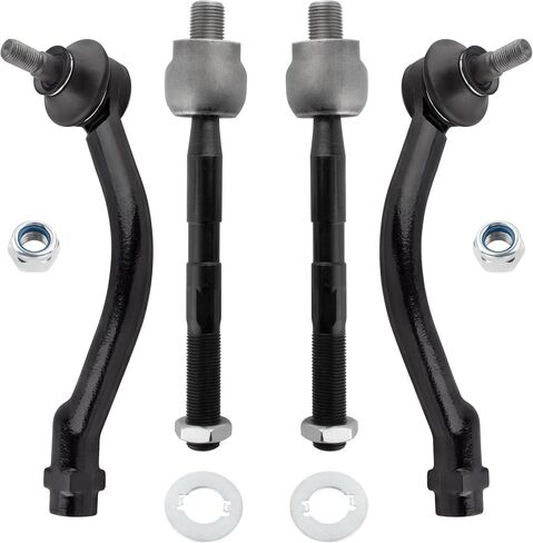 4Pcs Front Inner Outer Tie Rods End Links Left Driver & Right Passenger Set Fit For Hyundai Azera 2006-2011, For Hyundai Sonata 2006 2007 2008 2009 2010 Replace# ES800334 ES800335 EV800345 in Saudi Arabia