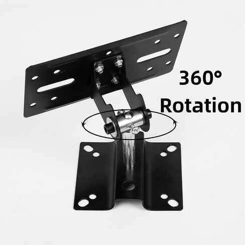 دعامة تثبيت على السقف لمكبر الصوت، حامل حامل مكبر الصوت، حامل حامل مكبر صوت خلفي قابل للدوران والإمالة، عالمي لمكبرات الصوت الفضائية يدعم ما يصل إلى 33 رطل عبوتين، أسود in Kuwait