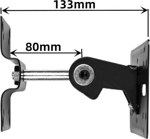 دعامة تثبيت على السقف لمكبر الصوت، حامل حامل مكبر الصوت، حامل حامل مكبر صوت خلفي قابل للدوران والإمالة، عالمي لمكبرات الصوت الفضائية يدعم ما يصل إلى 33 رطل عبوتين، أسود in Kuwait