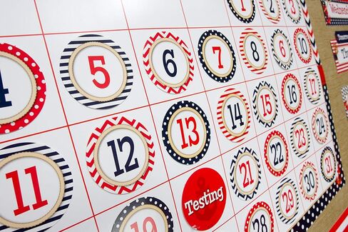 Teacher Created Resources Nautical Calendar Bulletin Board Display Set in Saudi Arabia