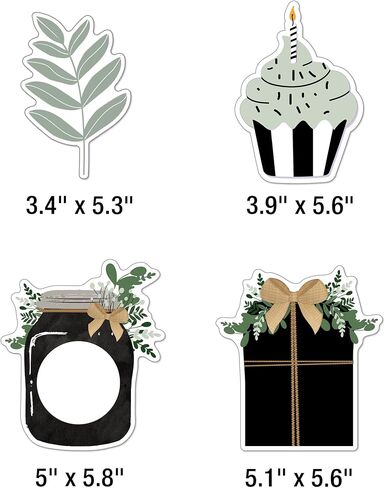 Carson Dellosa 62-Piece Farmhouse Classroom Birthday Calendar Bulletin Board Set, Classroom Birthday Chart With Happy Birthday Banner, Bulletin Board Cutouts, Farmhouse Classroom Decor in Saudi Arabia