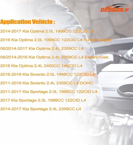 24350-2G750 24322-2G350 Engine Timing Chain Kit W/Camshaft VVT Gear Applied for Kia Optima 2014-2017, Sorento 2011-2018, Sportage 2011-2017 Engine 16 Valves Engine Aftermarket Parts in Saudi Arabia