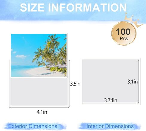 100 قطعة من جيوب العرض ذاتية اللصق مقاس 8.5 × 11 بوصة، واقيات حائط بأكمام ورقية، وواقي ورق لاصق شفاف لاتصالات الباب لمستلزمات خزانات صناديق التخزين وبطاقات الفهرس المدرسية in Kuwait