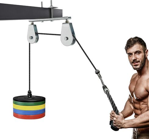 نظام كابل البكرة المزدوجة، ملحقات آلة كابل الصالة الرياضية LAT المنسدلة، لأقفاص الطاقة لتدريب القوة، آلة كابل التدريب بالسحب للأسفل in Kuwait