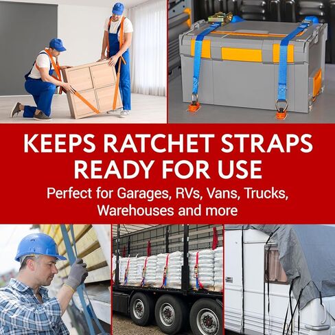 IMPRESA Ratchet Strap Winder for Drill - Steel Drill Strap Rollers for Flatbeds, Trucker Straps & Trailer Winch Straps - Fits Impact Drivers & Most Drill Accessories - for Up to 4 Inch Ratchet Straps in Kuwait