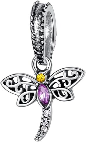 9 Pack Plated Silver Spacer Beads Pink European Charms fit Pandora Bracelet CZ Enamel Safety Chain Set in Saudi Arabia
