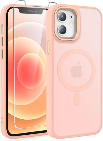 حافظة WRJ مغناطيسية غير لامعة لهاتف iPhone 13/iPhone 14 مقاس 6.1 بوصة، حافظة iPhone 15 [مناسبة لـ Magsafe] [حماية من السقوط من الدرجة العسكرية] حافظة حماية نحيفة شفافة مضادة للصدمات ومضادة لبصمات الأصابع - أزرق in Kuwait