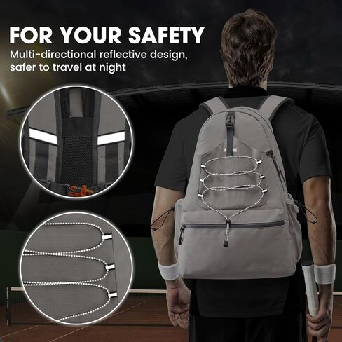 G4Free Tennis Bag, Tennis Backpack for Women Men, Large Pickleball Bag, Holds 4 Rackets with Shoe Compartment in Saudi Arabia