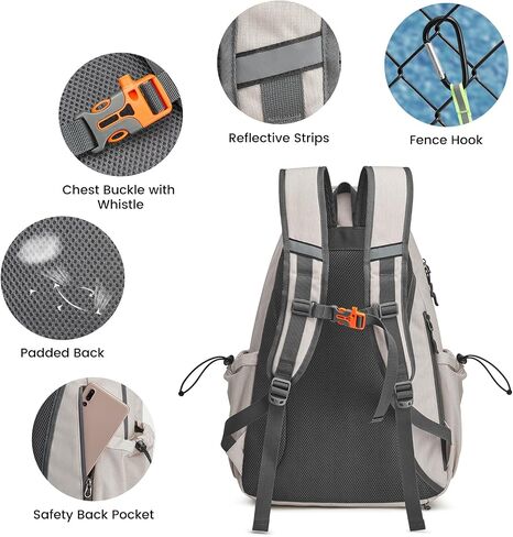 G4Free Tennis Bag, Tennis Backpack for Women Men, Large Pickleball Bag, Holds 4 Rackets with Shoe Compartment in Saudi Arabia