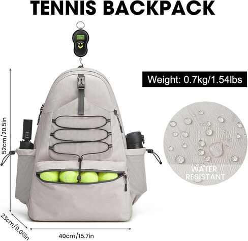 G4Free Tennis Bag, Tennis Backpack for Women Men, Large Pickleball Bag, Holds 4 Rackets with Shoe Compartment in Saudi Arabia