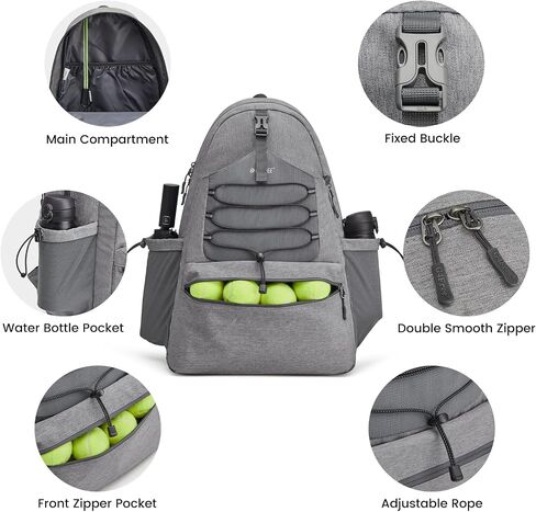 G4Free Tennis Bag, Tennis Backpack for Women Men, Large Pickleball Bag, Holds 4 Rackets with Shoe Compartment in Saudi Arabia