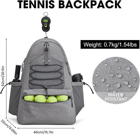 G4Free Tennis Bag, Tennis Backpack for Women Men, Large Pickleball Bag, Holds 4 Rackets with Shoe Compartment in Saudi Arabia