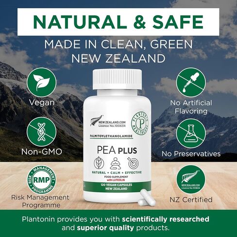 Palmitoylethanolamide Pea Supplement 600mg - Micronized Pea Supplements 99% - 2 Months Supply - Advanced Natural Support for Joint Comfort in Saudi Arabia