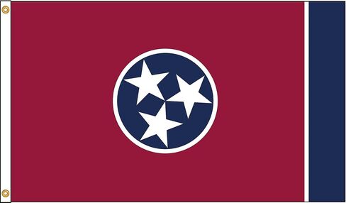 Annin Flagmakers Tennessee State Flag USA-Made to Official State Design Specifications, 2 x 3 Feet (Model 145150) in Saudi Arabia