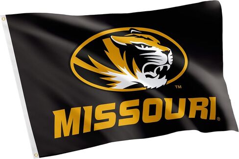 Desert Cactus University of Missouri Flag Tigers MU Mizzou Flag Banners 100% Polyester Indoor Outdoor 3x5 feet Flags (Style 3) in Saudi Arabia