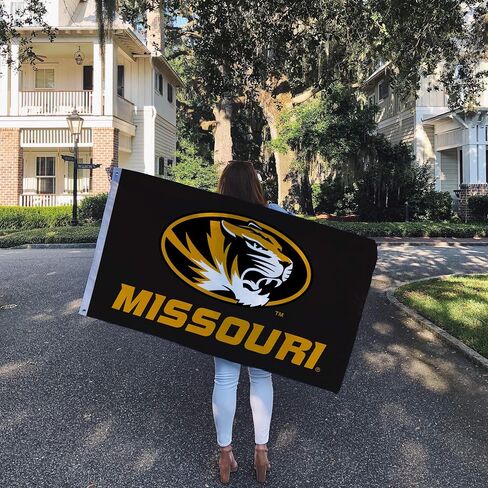 Desert Cactus University of Missouri Flag Tigers MU Mizzou Flag Banners 100% Polyester Indoor Outdoor 3x5 feet Flags (Style 3) in Saudi Arabia