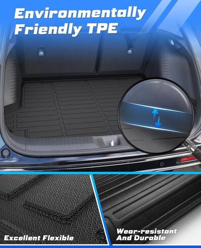 Cargo Liner for Honda HR-V 2023 2024 HRV Hybrid Accessories TPE Cargo Mat All Weather HRV Rear Cargo Trunk Mat Waterproof Black in Saudi Arabia
