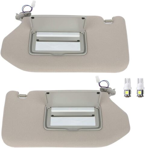 SCITOO Tan Beige Left & Right Interior Sun Visor fit for Nissan Pathfinder 2013-2019 for Infiniti QX60 2014-2017 for Infiniti JX35 2013 with Sunroof (OE:96401-9PB0A,96400-9PB0A) in Saudi Arabia