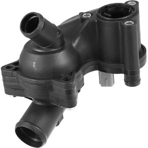 Engine Coolant Thermostat Housing Assembly 2L2Z8592AA Thermostat Housing for Ford Explorer Sport Trac 2007-2010 Black