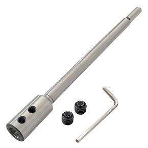 10" Alloy Steel Forstner Bit Extension for 3/8" Forstner Bits for Wood Turners Furniture Carpentry and Construction