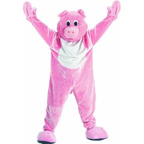Dress Up America Pig Mascot Costume for Adults and Teens - Plush Pig Costume Set