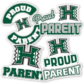 Desert Cactus University of Hawaii Rainbow Warriors UH Sticker Vinyl Decal Laptop Water Bottle Car Scrapbook (Proud Parent Sheet)
