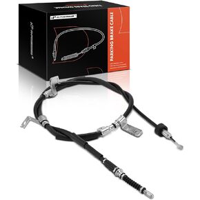 A-Premium Rear Driver Side Parking Brake Cable Assembly Compatible with Hyundai Models: Santa Fe 2006 2007 2008 2009, Manual Transmission - Replace# 597602B000