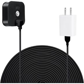 23FT Power Cord and Adapter for Blink XT XT2, Charging Cable for Blink Outdoor/Indoor (3rd Generation), Weatherproof Power Plug and Micro USB Charging Cable
