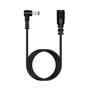 Fancasee 6 ft 5.5mm x 2.1mm DC Power Extension Cable 90 Degree Right Angle Male to Female Plug Adapter Extension Cord for IP Camera CCTV Surveillance Security Camera LED Strip DVR Router