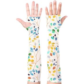 Gardening Sleeves for Women Leaf Sleeves to Cover Arms Sleeves Anti-Scratch Farm Sun Protection Cooling Sleeves