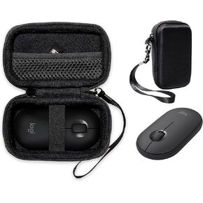 حافظة ماوس CaseSack لماوس Bluetooth اللاسلكي Logitech Pebble وPebble M350 وM355 وi345 (ذهبي وردي) in Kuwait